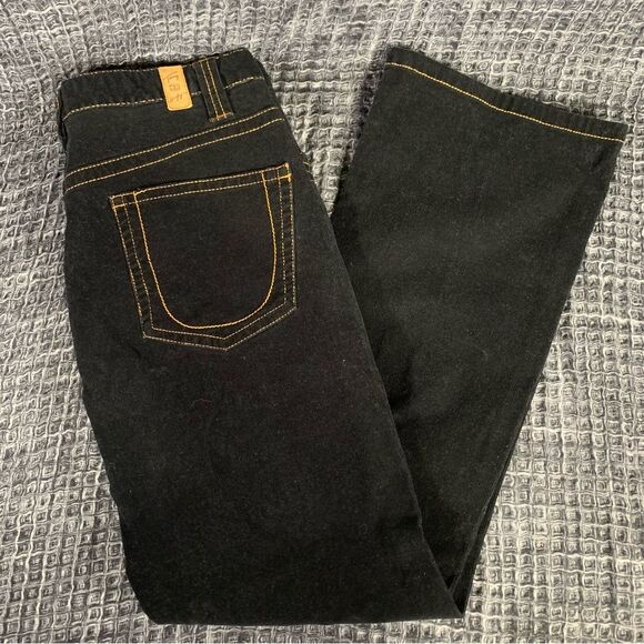 TOMMY HILFIGER Black Hipster Boot Corduroy Pants Women's 12 #772 - Picture 4 of 13